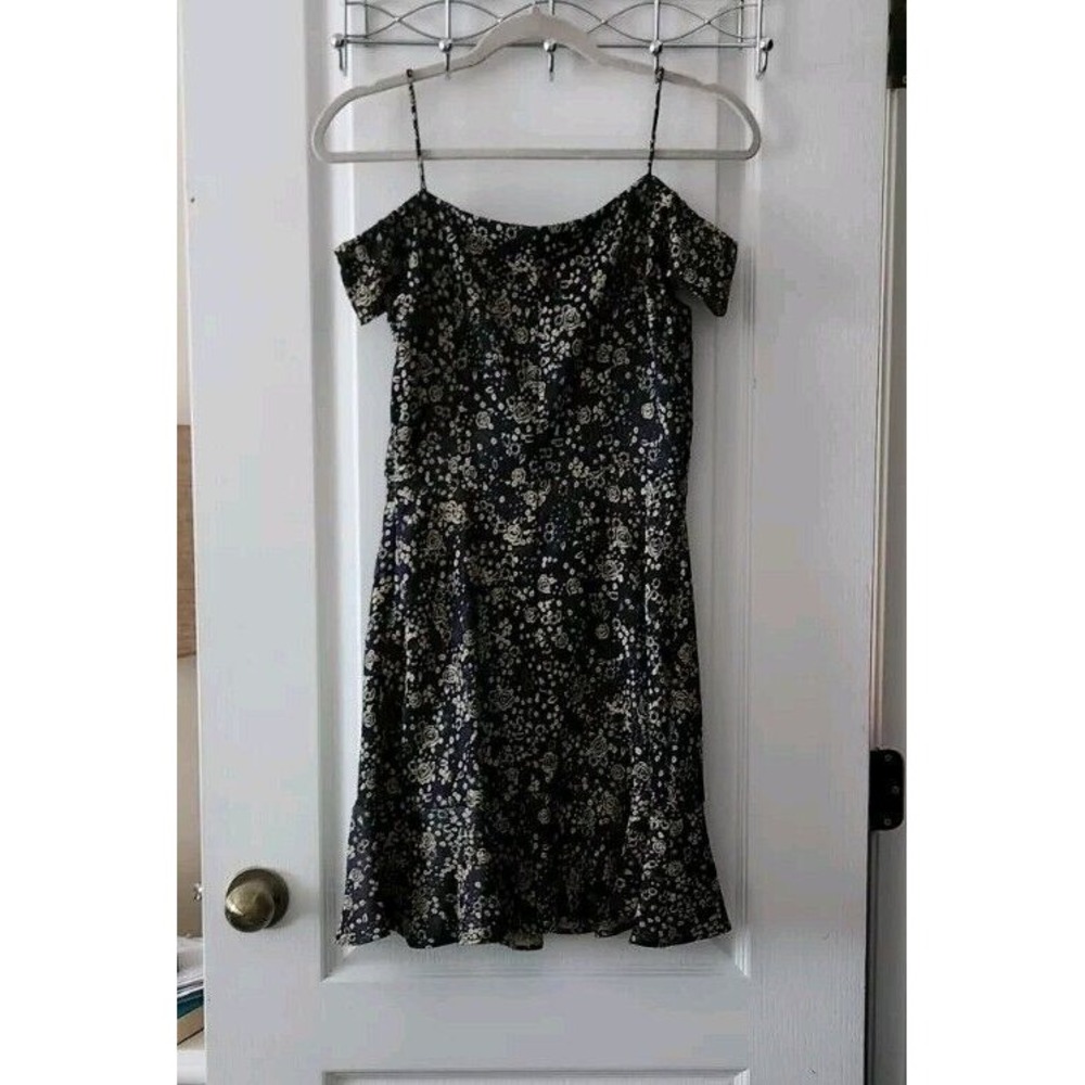 Zara Dress Womens Floral Off The Shoulder Ruffle Hem Western‎ Size S - Picture 5 of 10